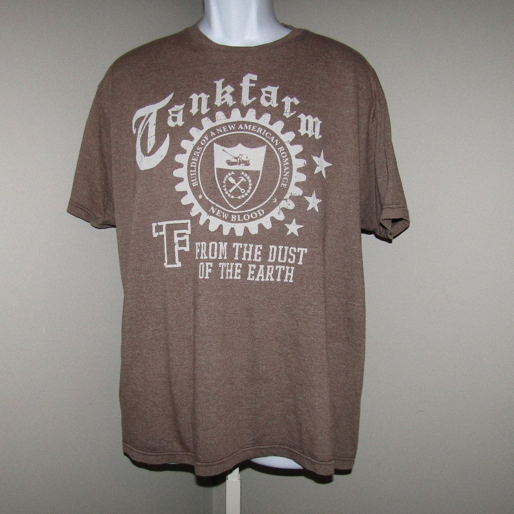 Tankfarm T Shirt Brown Sz XL From the Dust Earth